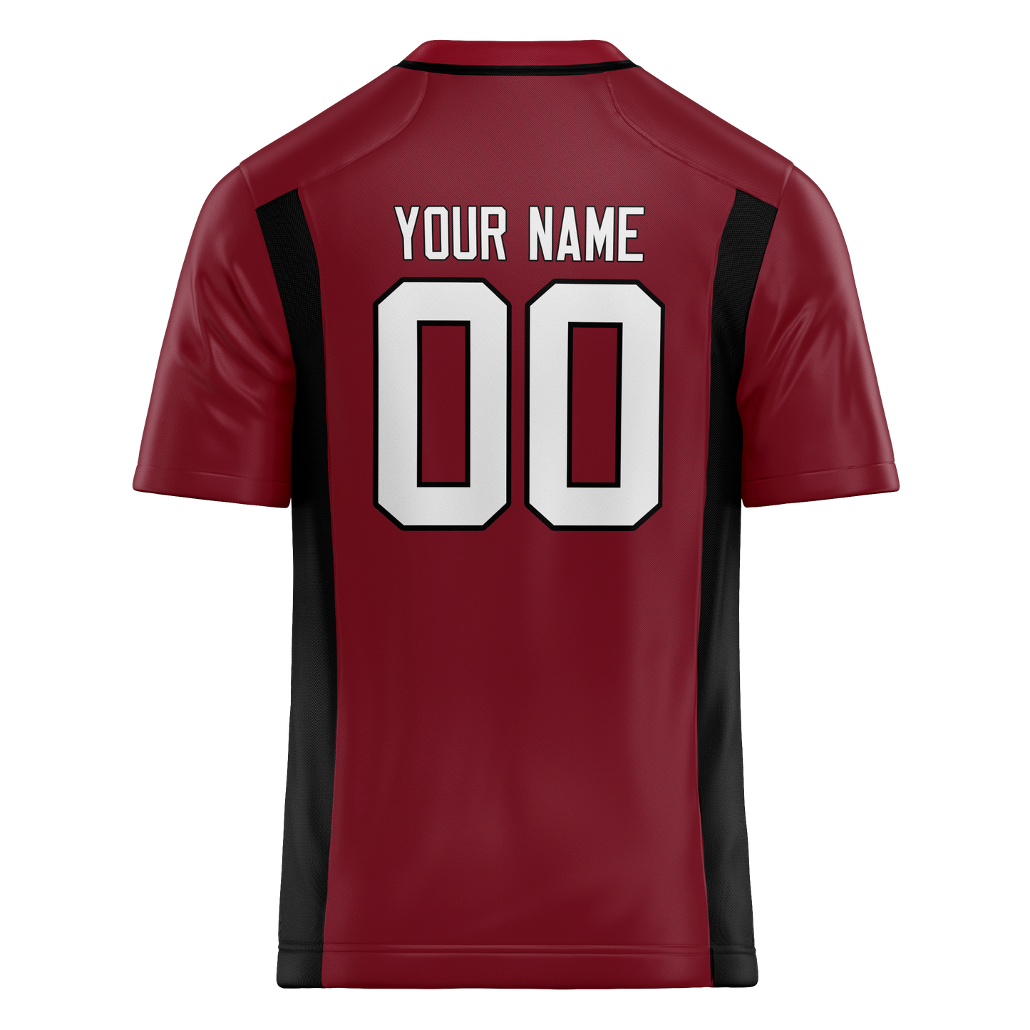Custom Maroon & White Colors Design Sports Football Jersey