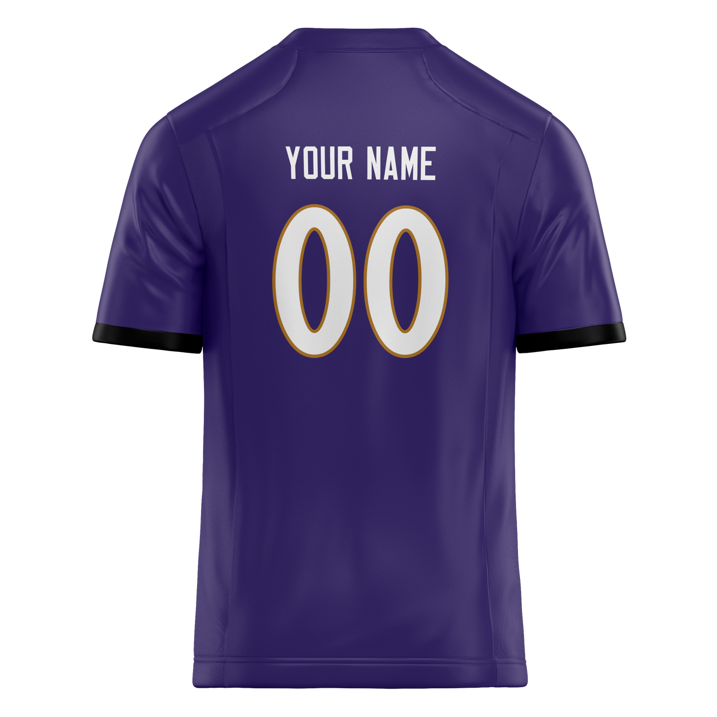 Custom Dark Purple & White Colors Design Sports Football Jersey