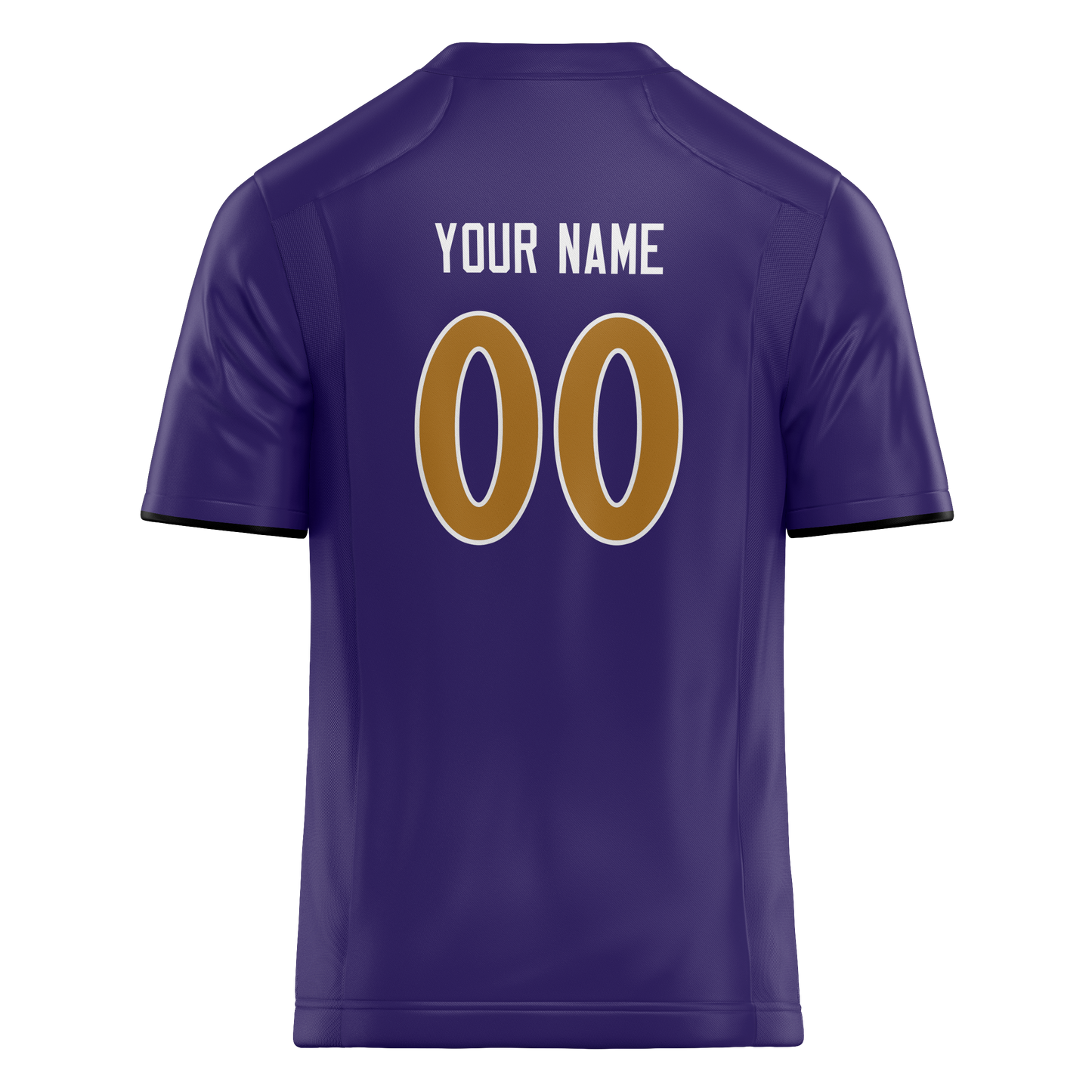 Custom Dark Purple & Camo Colors Design Sports Football Jersey