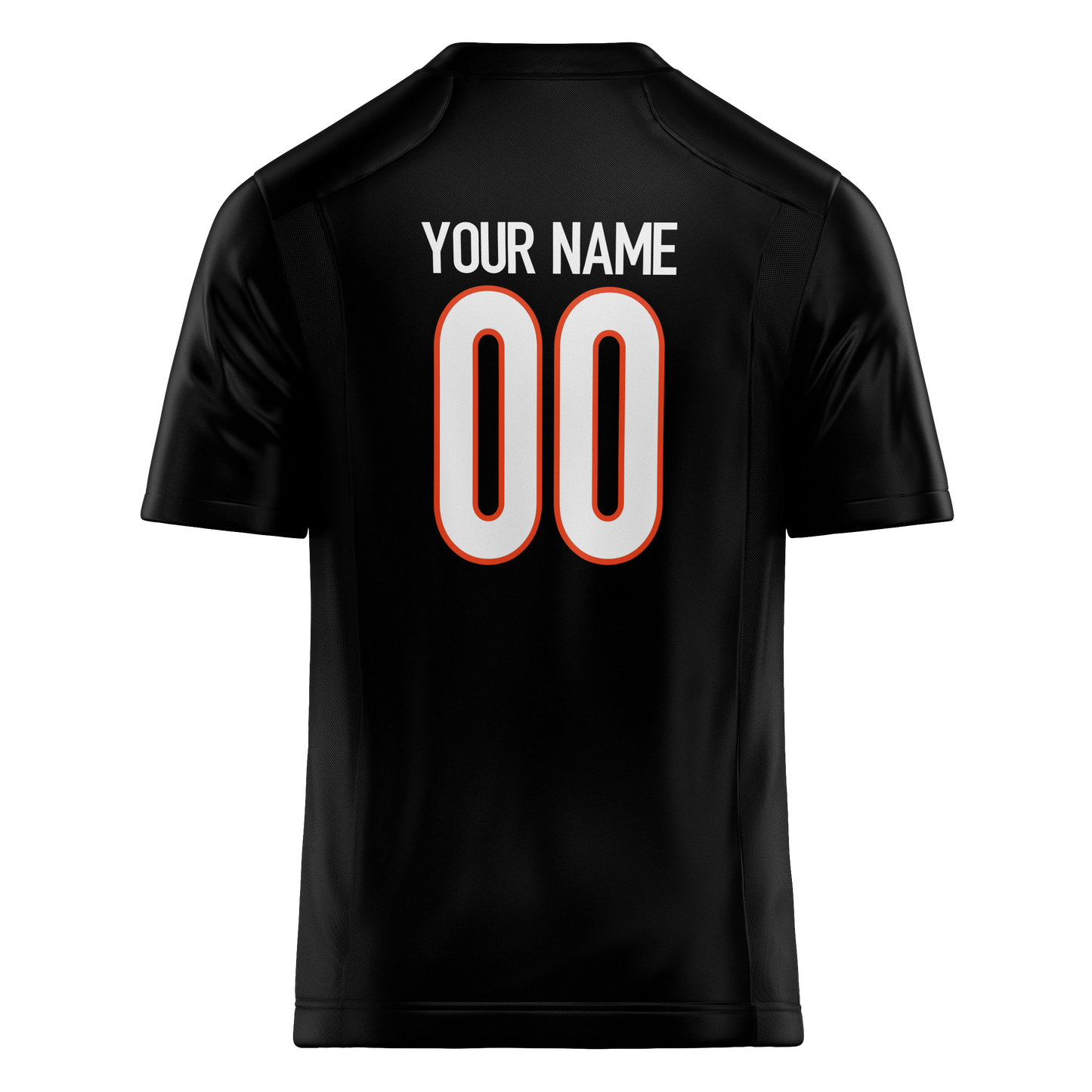 Custom Black & White Colors Design Sports Football Jersey