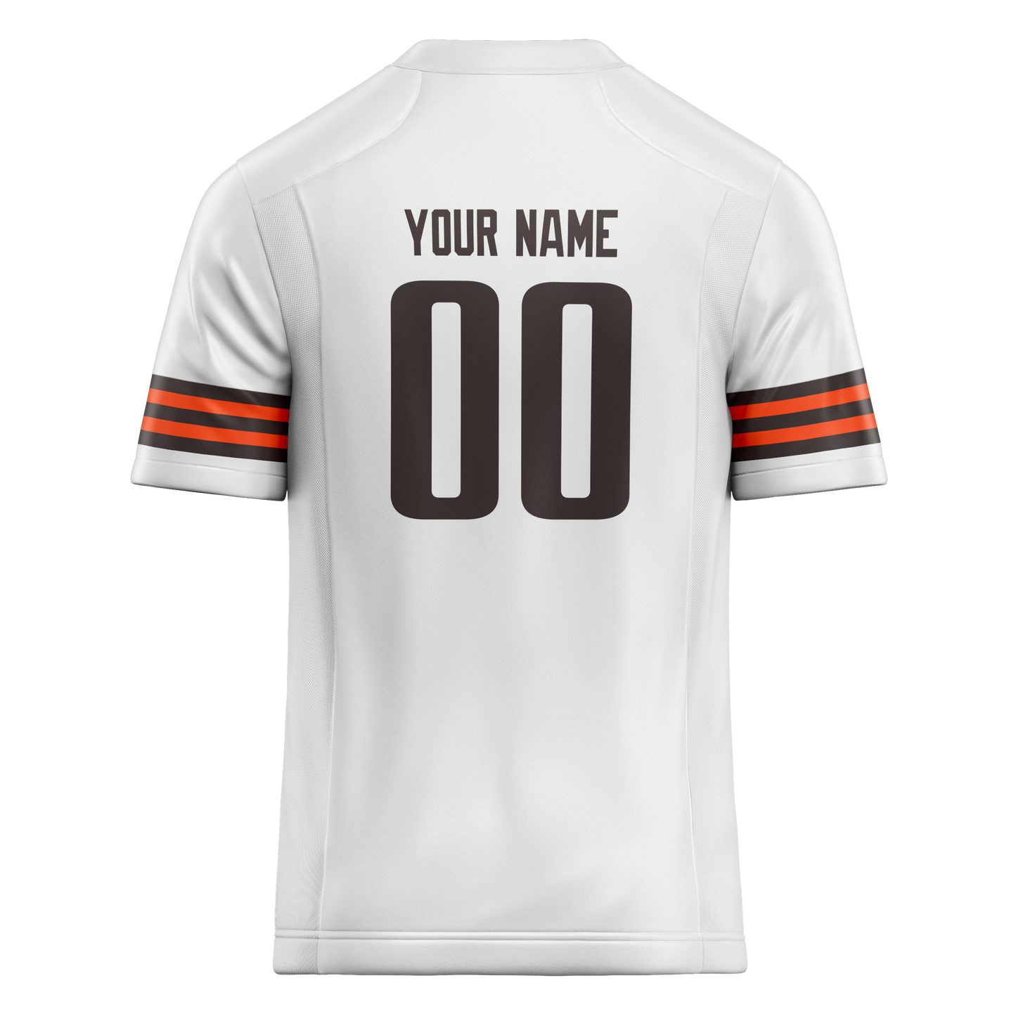 Custom White & Brown Colors Design Sports Football Jersey