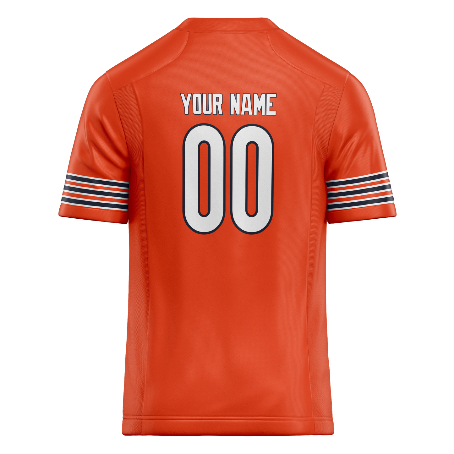 Custom Orange & White Colors Design Sports Football Jersey