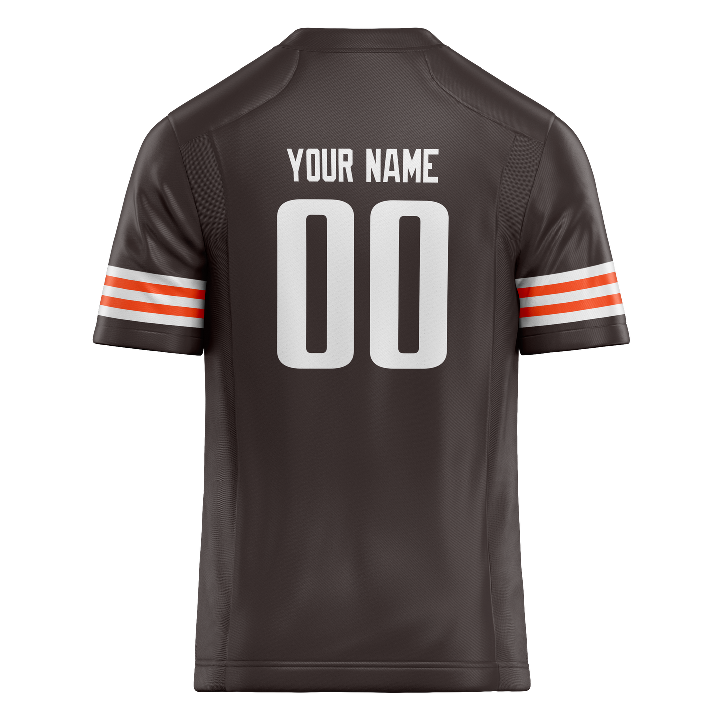 Custom Brown & White Colors Design Sports Football Jersey