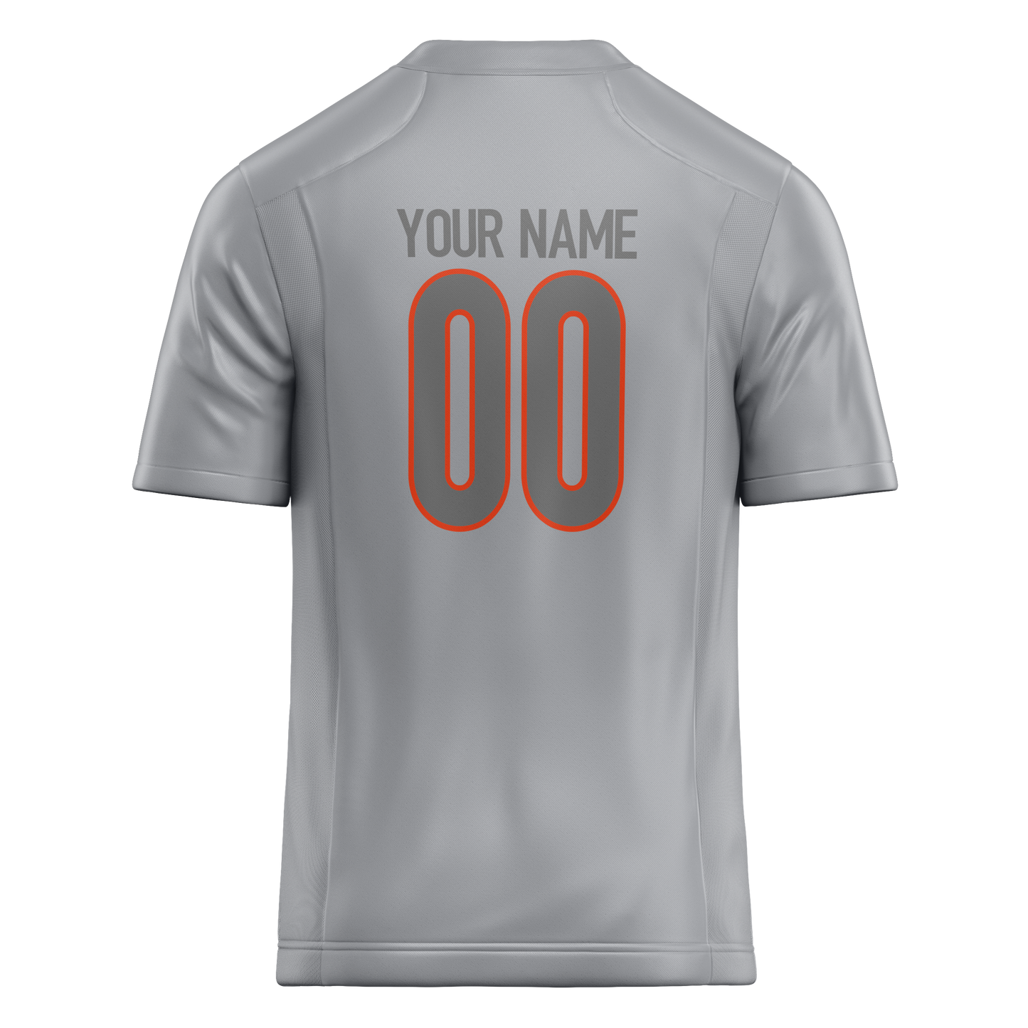 Custom Silver & Gray Colors Design Sports Football Jersey