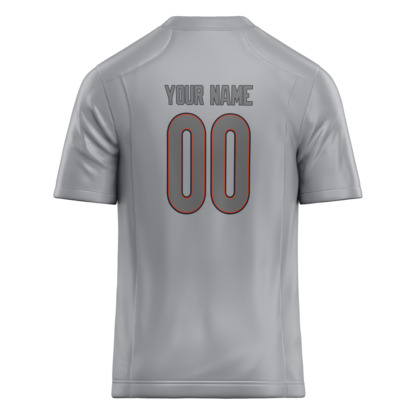 Custom Silver & Gray Colors Design Sports Football Jersey