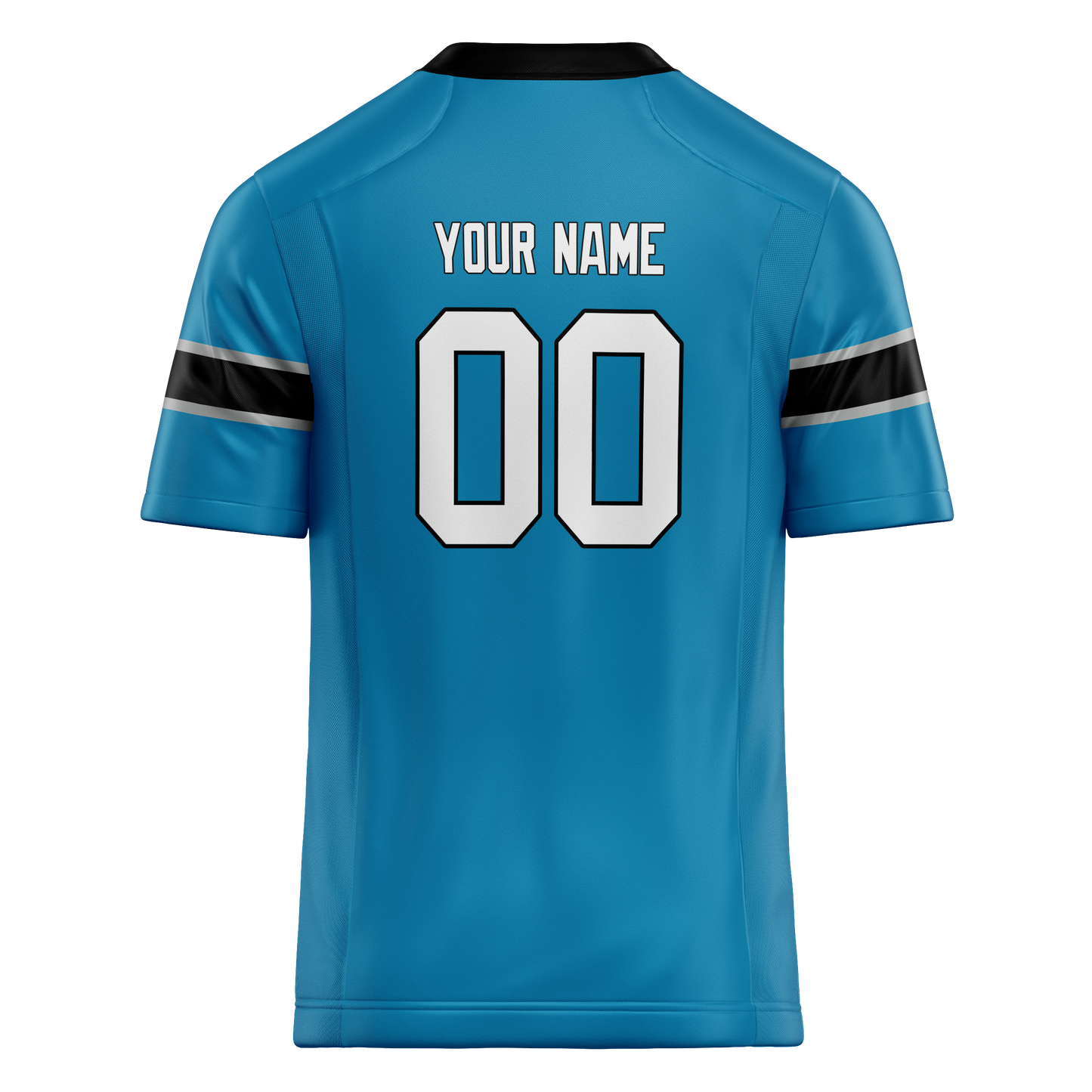Custom Blue & Black Colors Design Sports Football Jersey