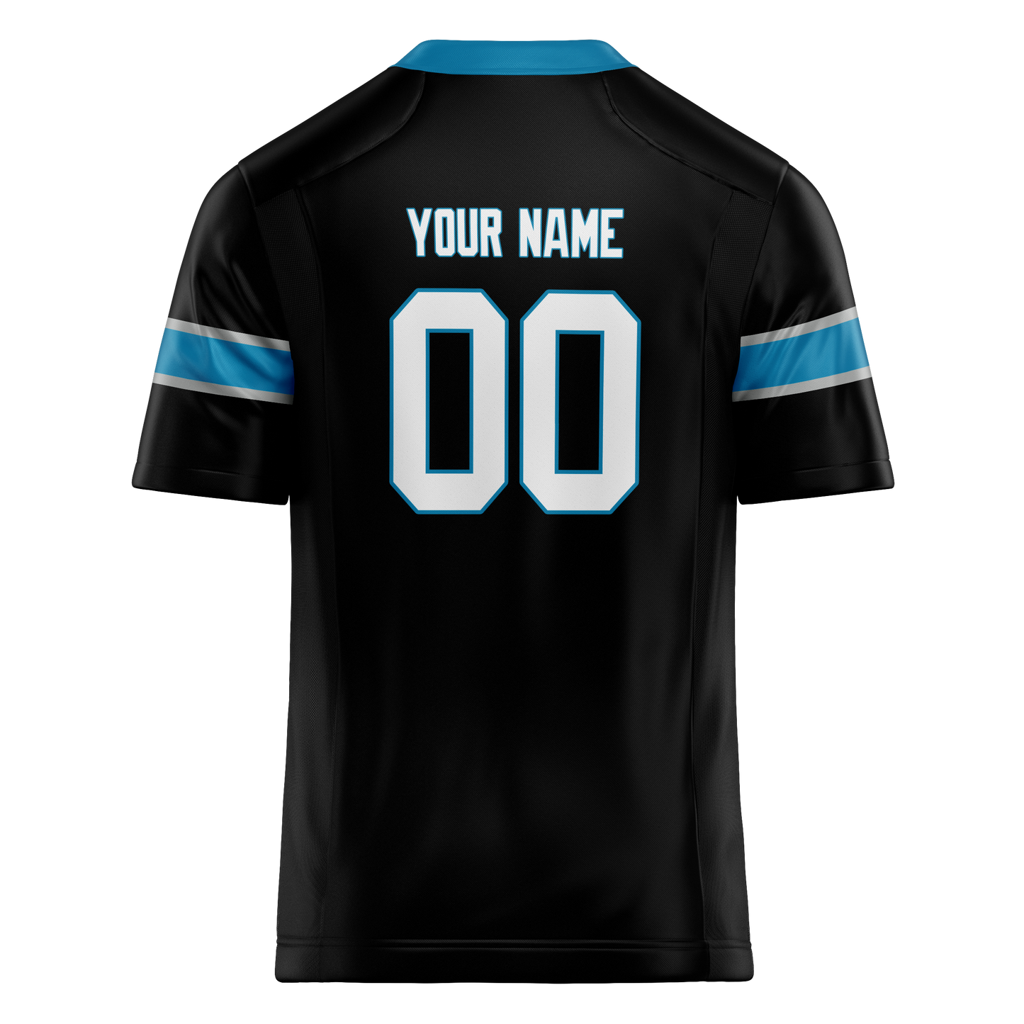 Custom Black & Blue Colors Design Sports Football Jersey
