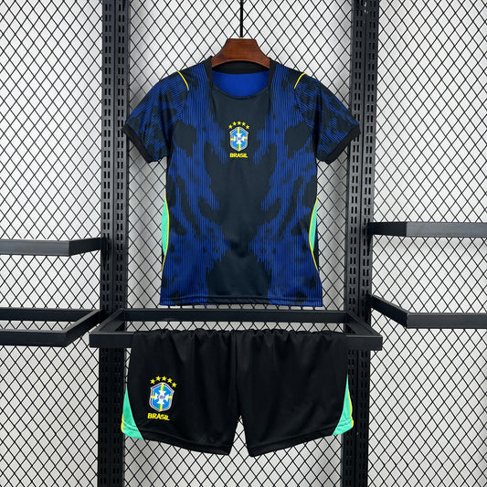 Brazil Kids Away Soccer Jersey World Cup 2026