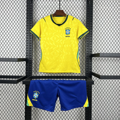 Brazil Kids Home Soccer Jersey World Cup 2026