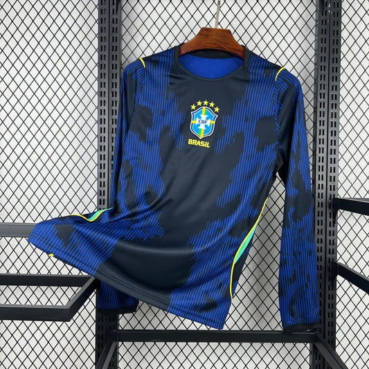 Brazil Long Sleeve Away Soccer Jersey World Cup 2026