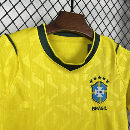 Brazil Kids Home Soccer Jersey World Cup 2026