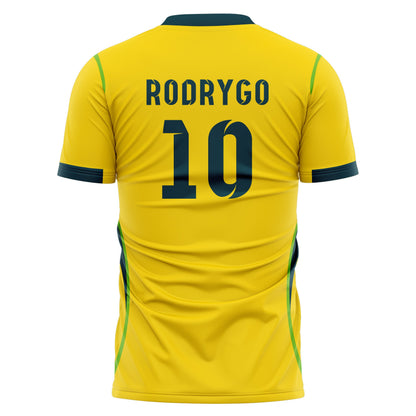 Brazil Rodrygo 10 Home Soccer Jersey World Cup 2026