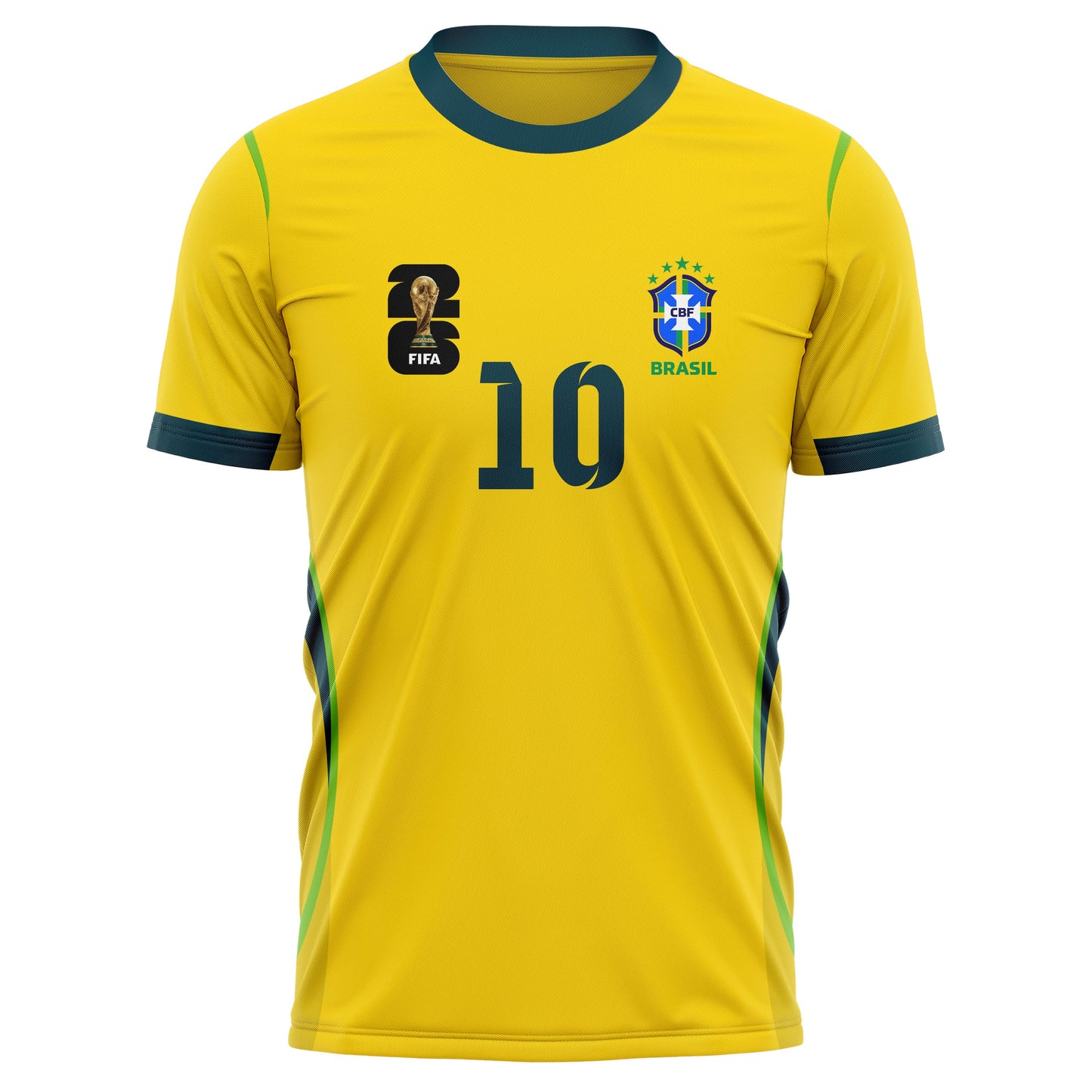 Brazil Rodrygo 10 Home Soccer Jersey World Cup 2026