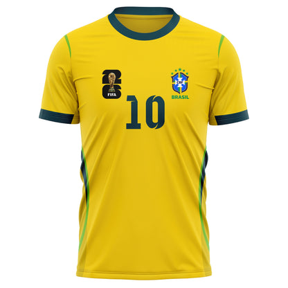 Brazil Rodrygo 10 Home Soccer Jersey World Cup 2026