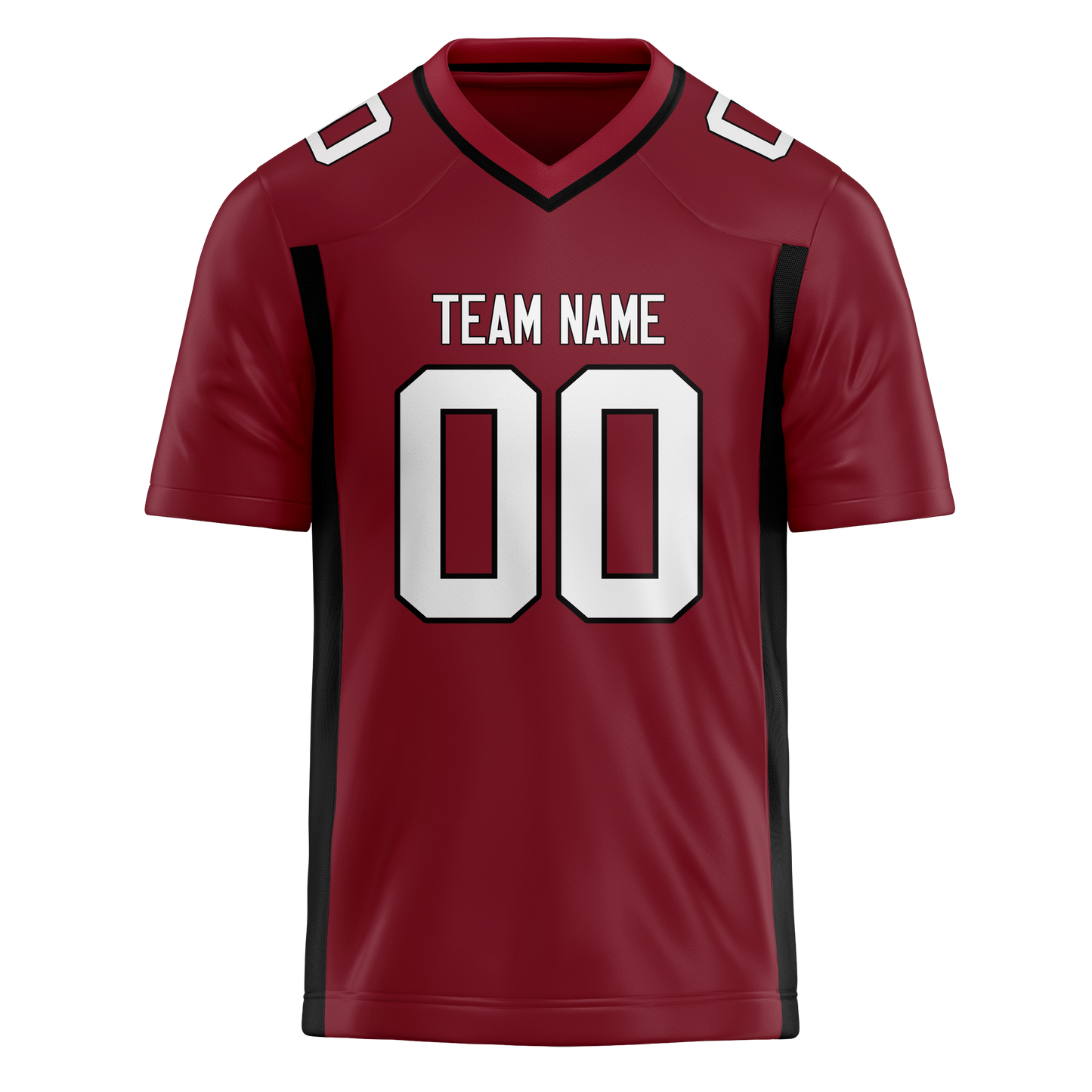 Custom Maroon & White Colors Design Sports Football Jersey
