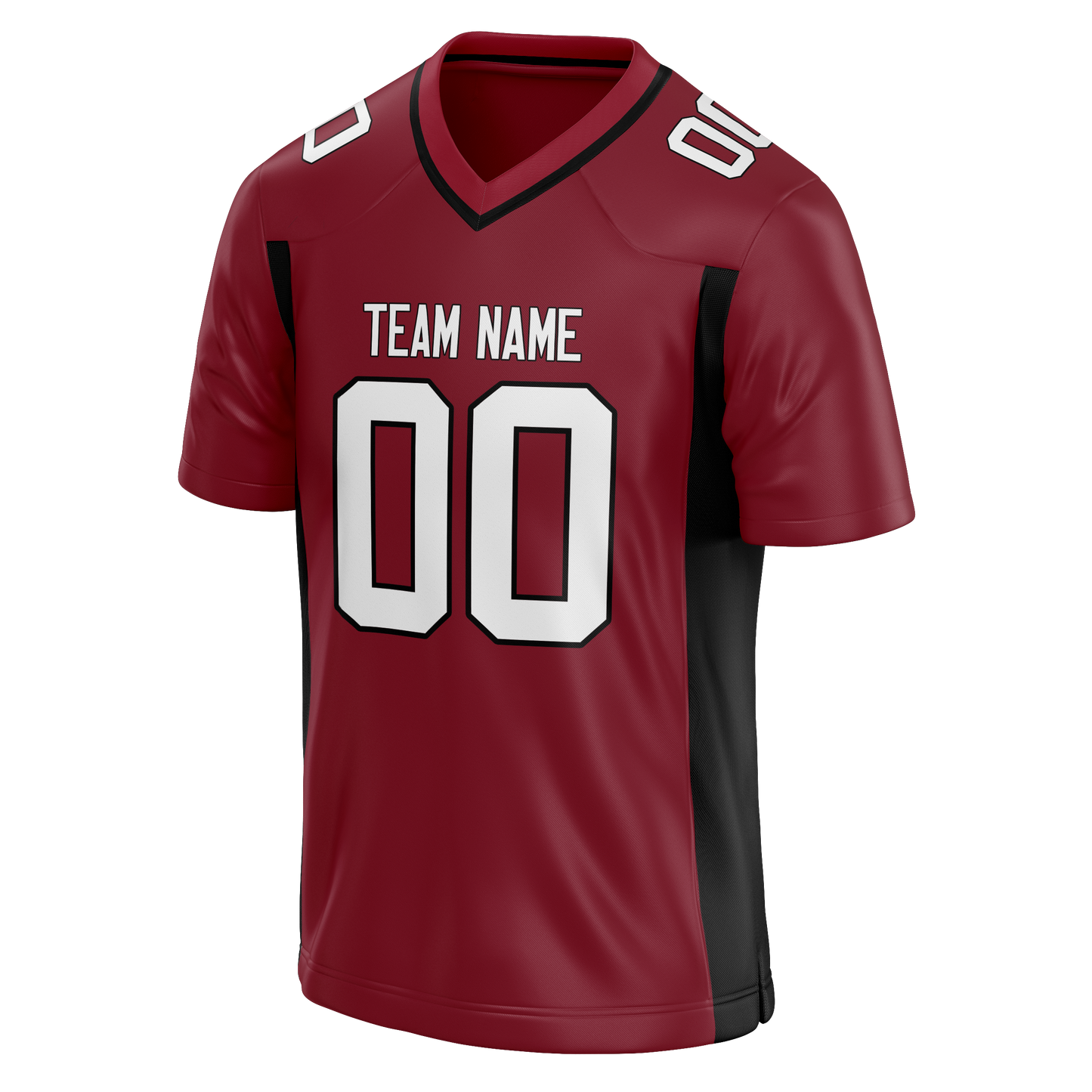 Custom Maroon & White Colors Design Sports Football Jersey