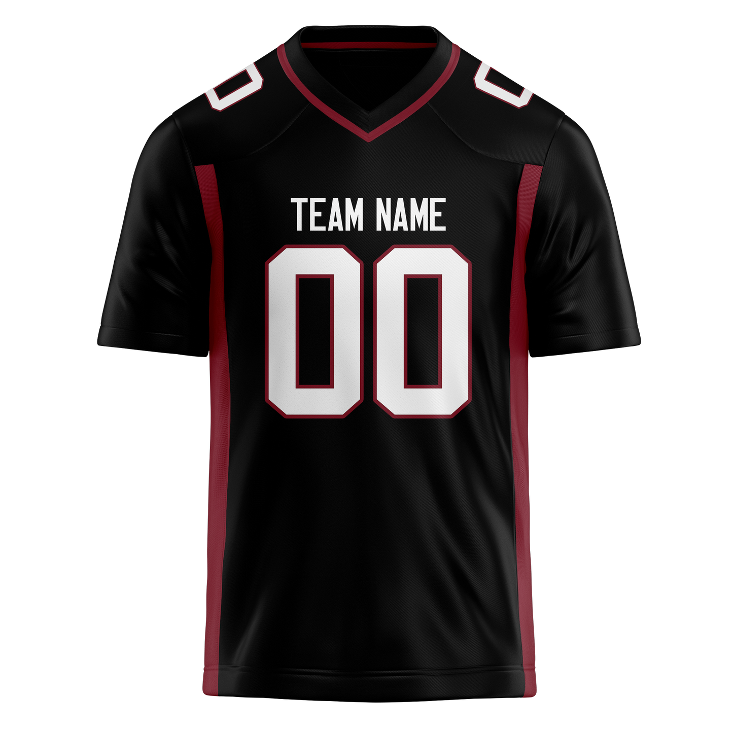 Custom Black & Maroon Colors Design Sports Football Jersey