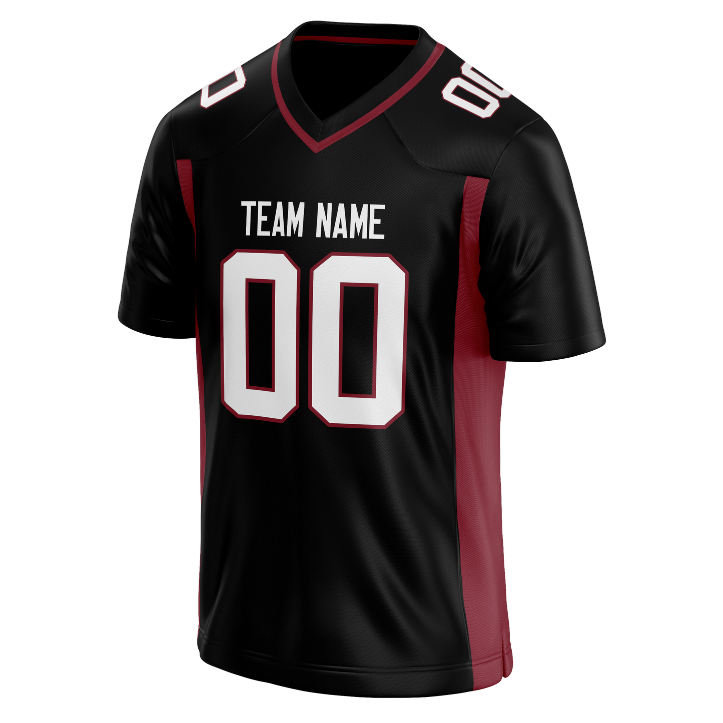 Custom Black & Maroon Colors Design Sports Football Jersey