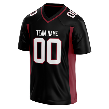 Custom Black & Maroon Colors Design Sports Football Jersey