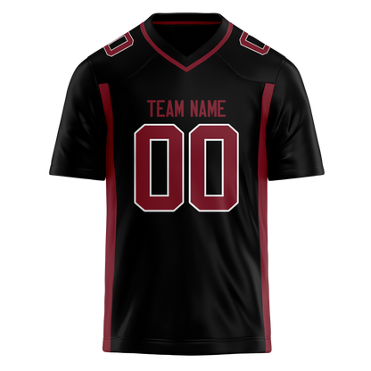 Custom Black & White Colors Design Sports Football Jersey