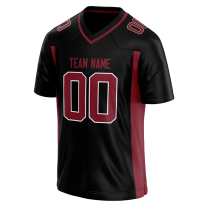 Custom Black & White Colors Design Sports Football Jersey