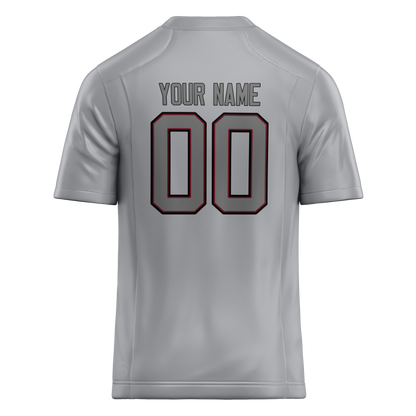 Custom Silver & Gray Colors Design Sports Football Jersey