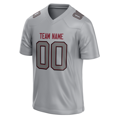 Custom Silver & Gray Colors Design Sports Football Jersey