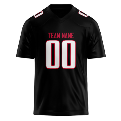 Custom Black & White Colors Design Sports Football Jersey