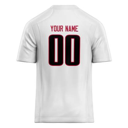 Custom White & Black Colors Design Sports Football Jersey