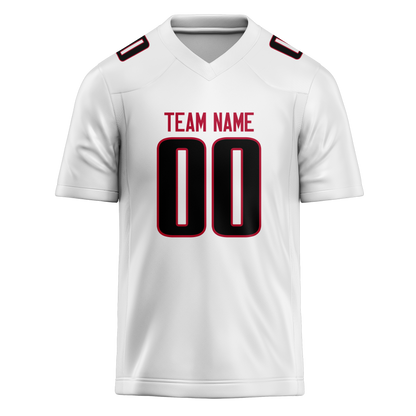 Custom White & Black Colors Design Sports Football Jersey