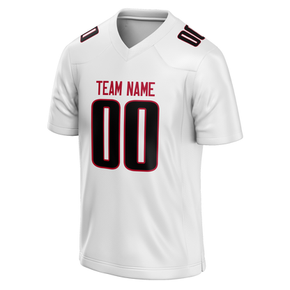 Custom White & Black Colors Design Sports Football Jersey