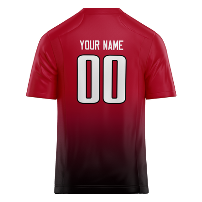 Custom Red & Black Colors Design Sports Football Jersey