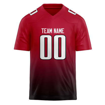 Custom Red & Black Colors Design Sports Football Jersey
