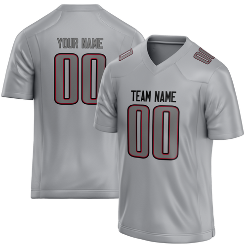 Custom Silver & Gray Colors Design Sports Football Jersey