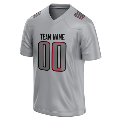 Custom Silver & Gray Colors Design Sports Football Jersey