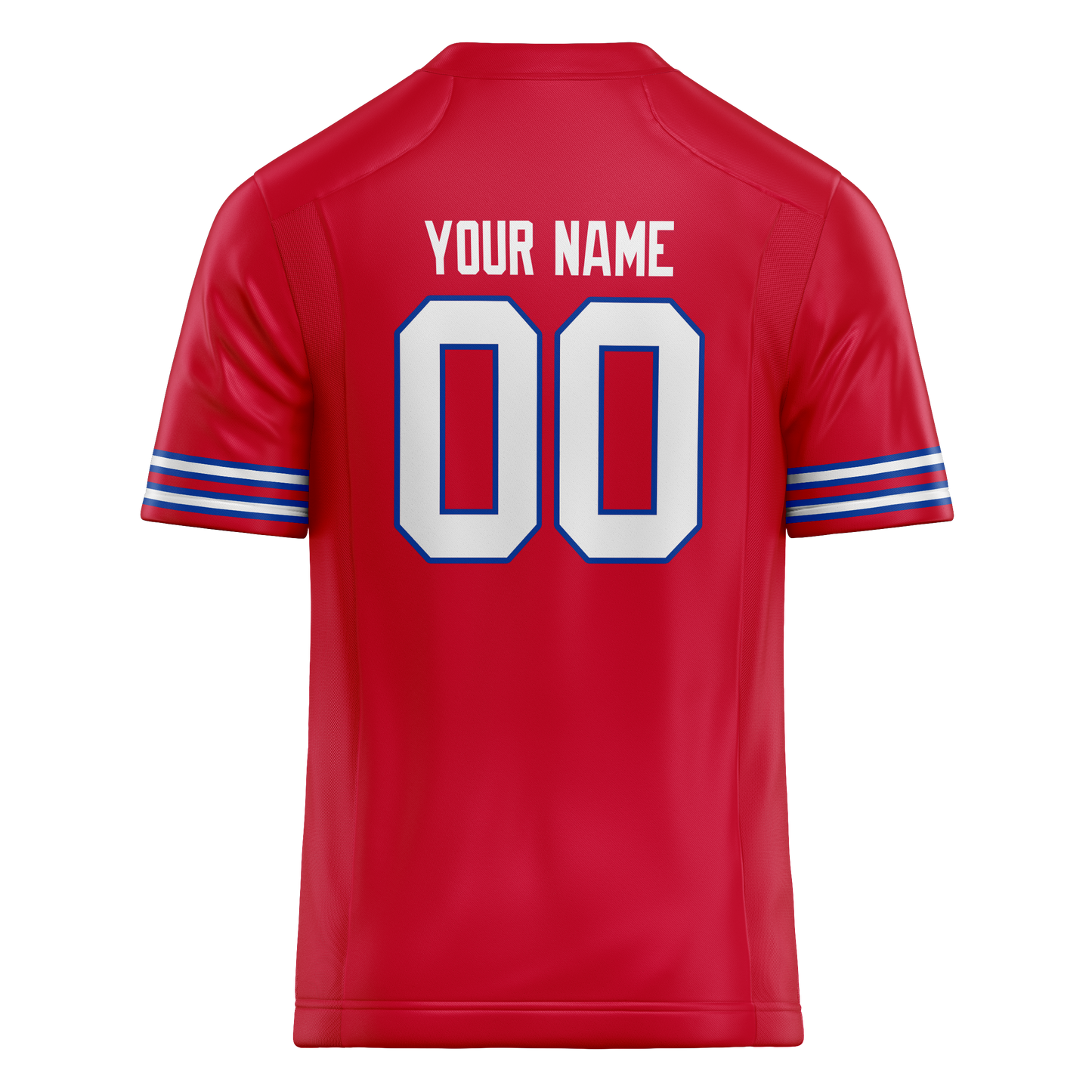 Custom Red & White Colors Design Sports Football Jersey
