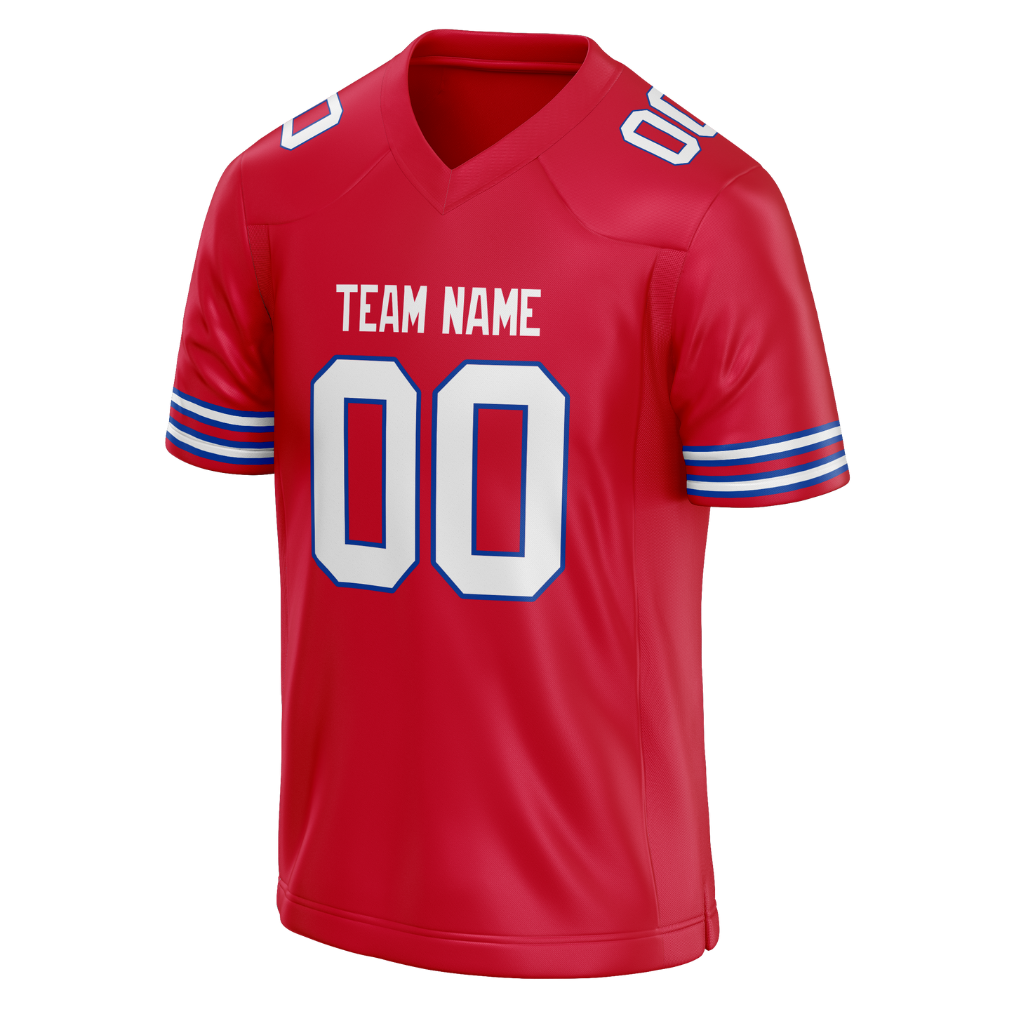 Custom Red & White Colors Design Sports Football Jersey