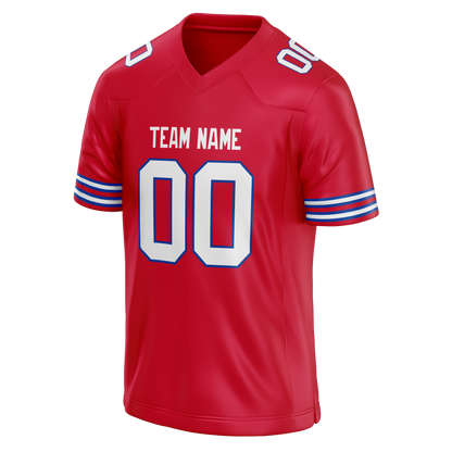 Custom Red & White Colors Design Sports Football Jersey