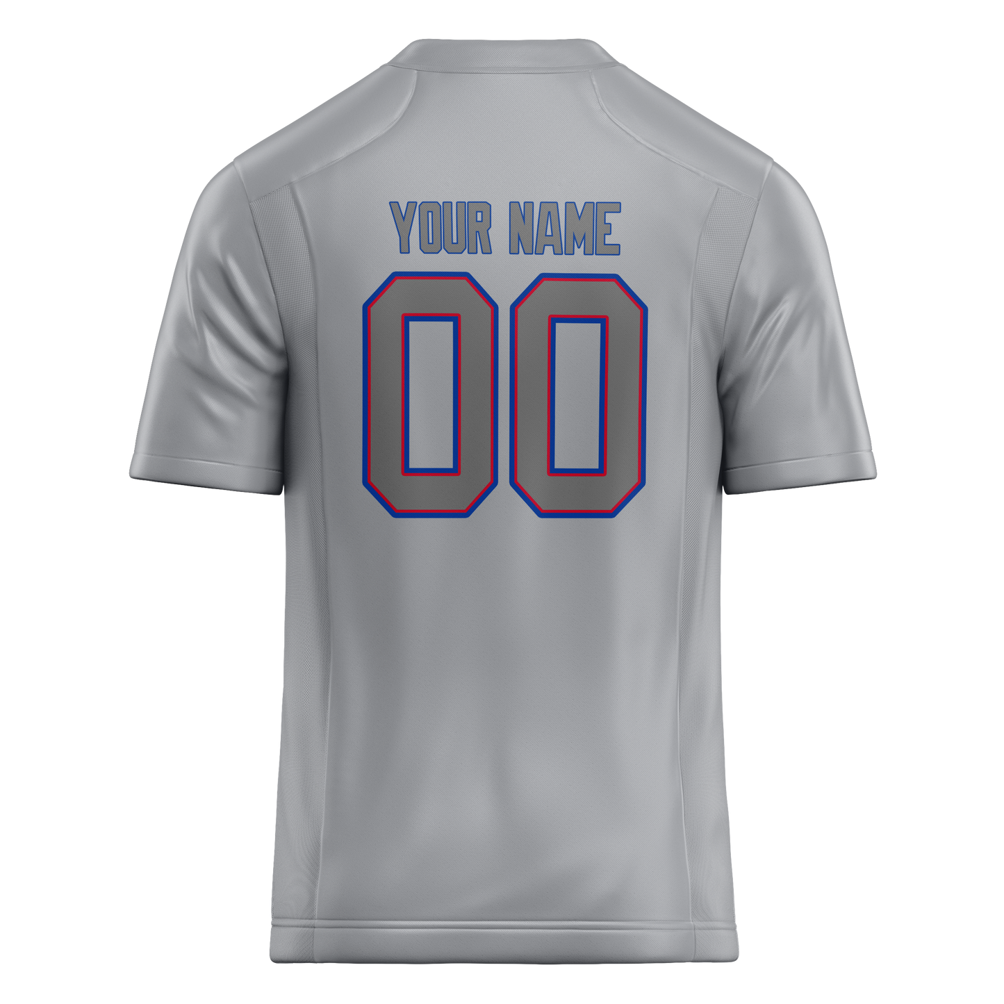 Custom Silver & Gray Colors Design Sports Football Jersey