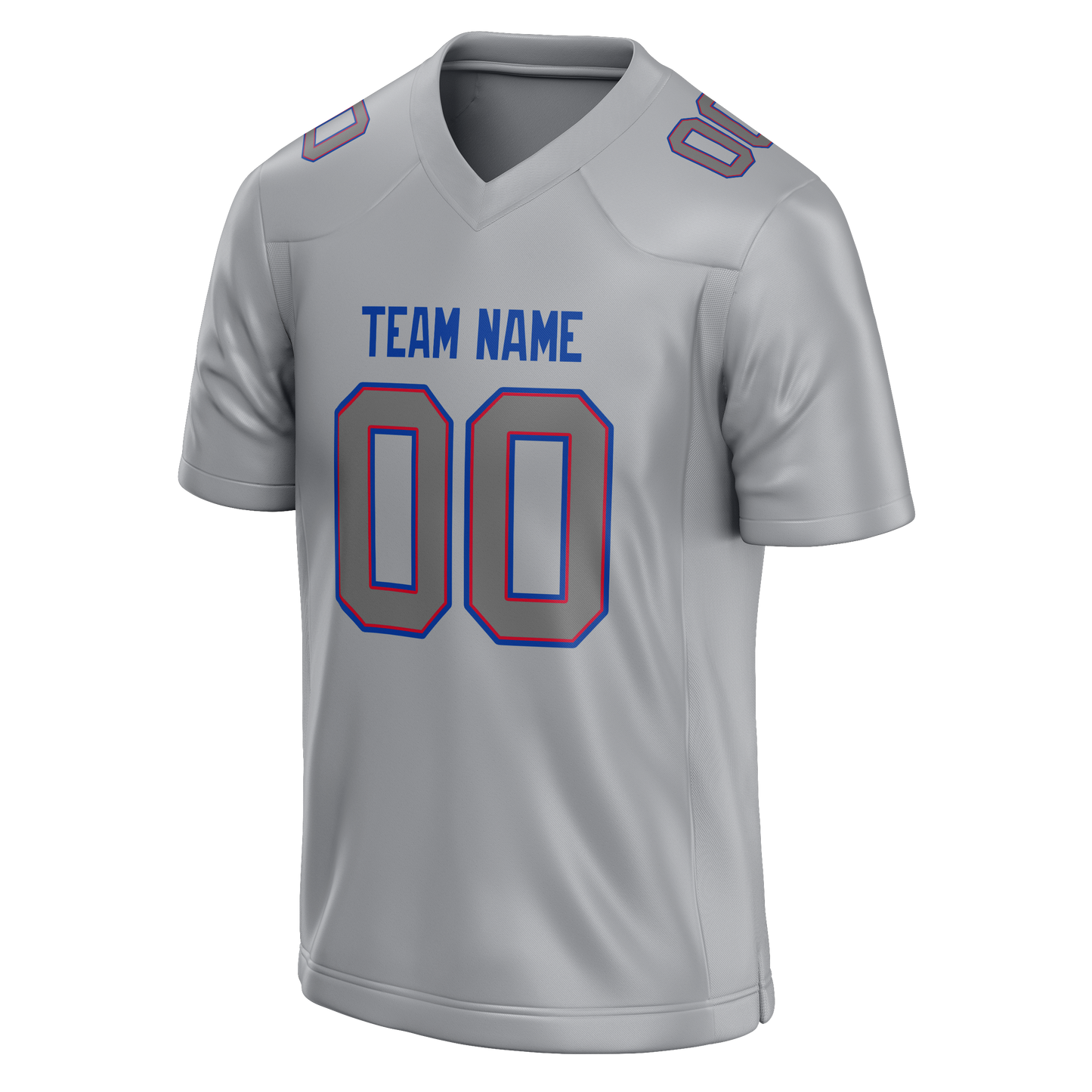 Custom Silver & Gray Colors Design Sports Football Jersey
