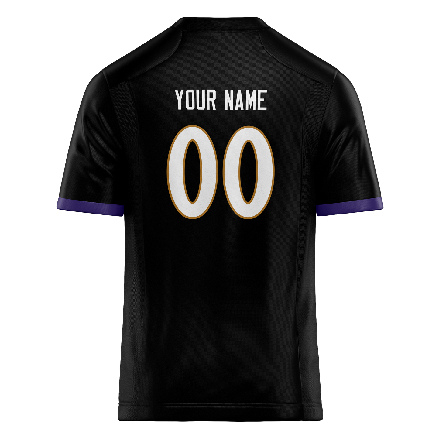 Custom Black & White Colors Design Sports Football Jersey