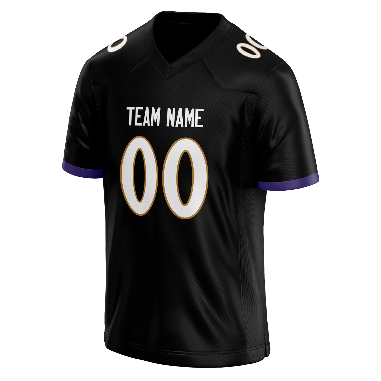 Custom Black & White Colors Design Sports Football Jersey