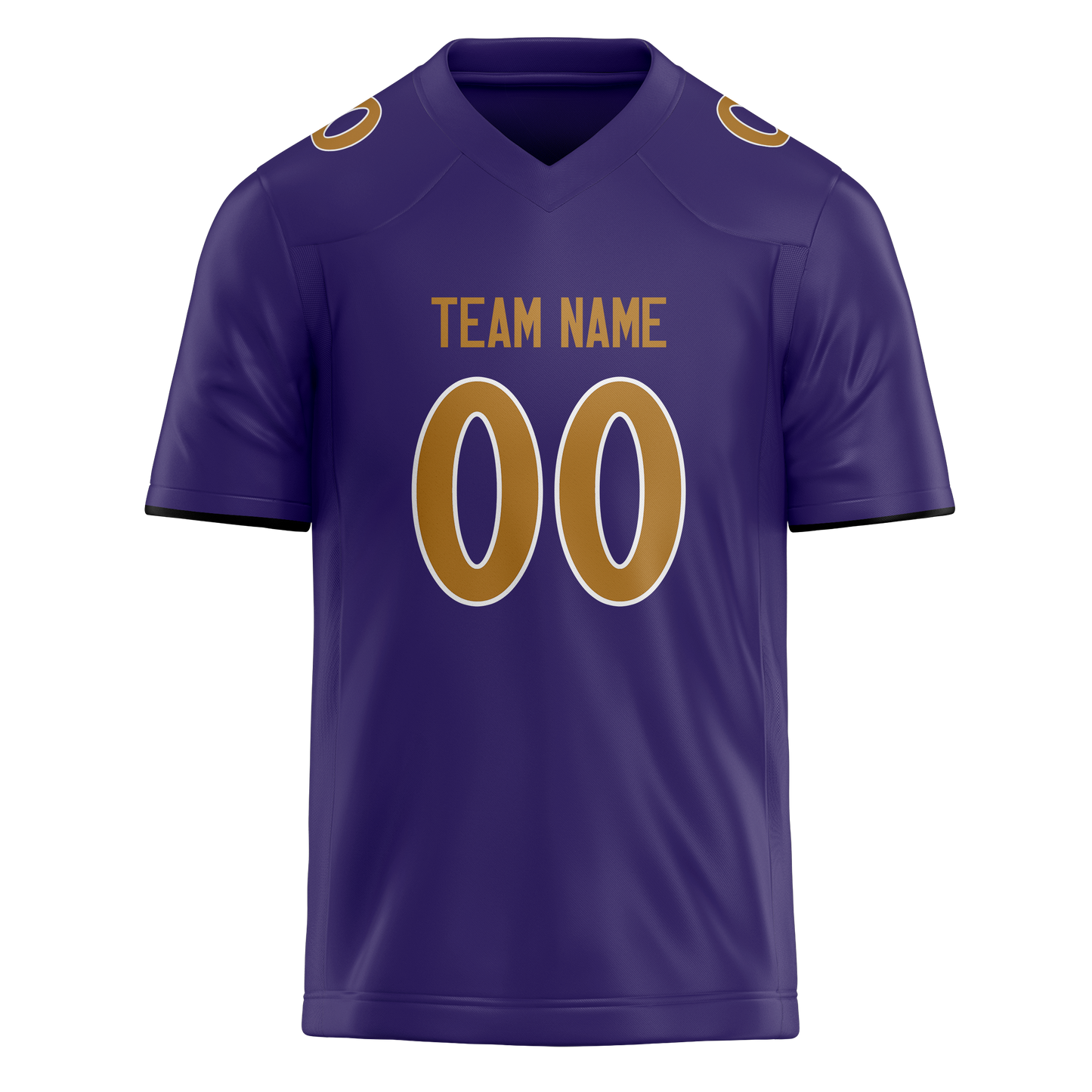 Custom Dark Purple & Camo Colors Design Sports Football Jersey