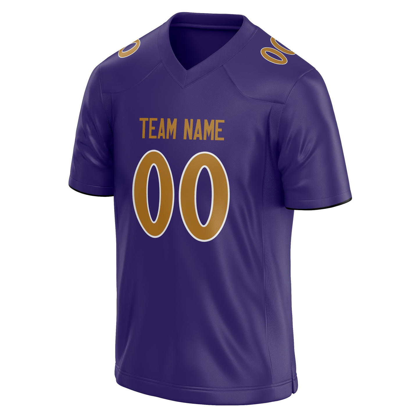 Custom Dark Purple & Camo Colors Design Sports Football Jersey
