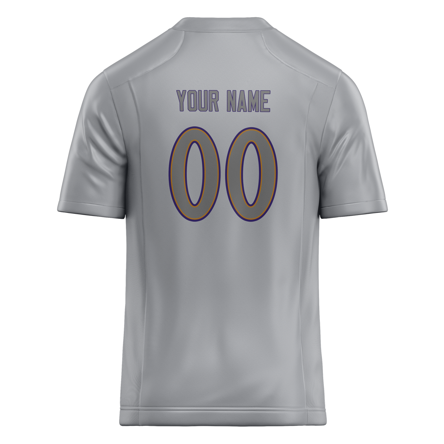 Custom Silver & Gray Colors Design Sports Football Jersey