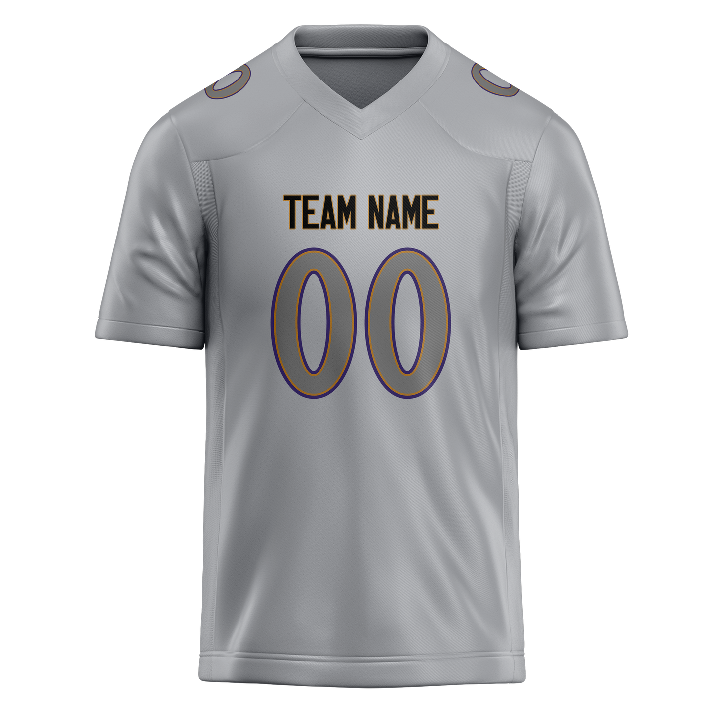 Custom Silver & Gray Colors Design Sports Football Jersey