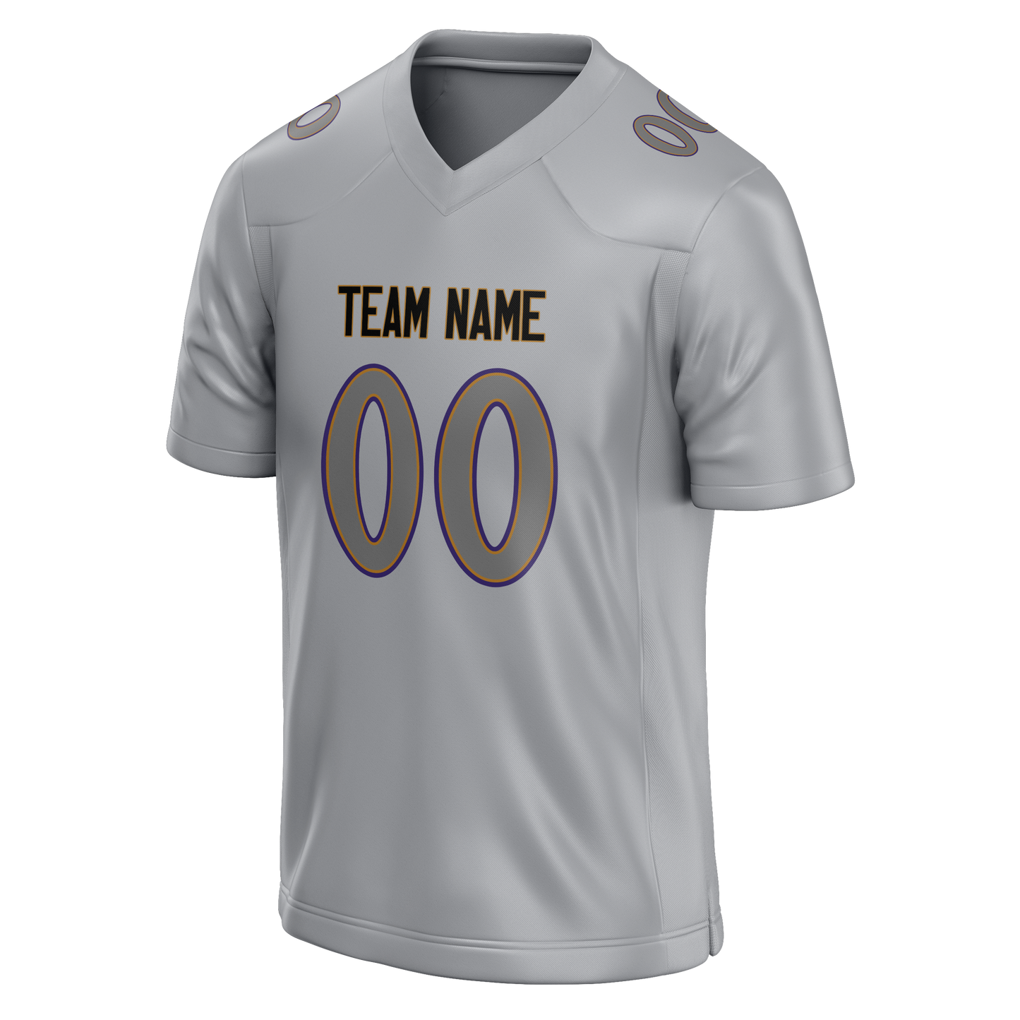 Custom Silver & Gray Colors Design Sports Football Jersey