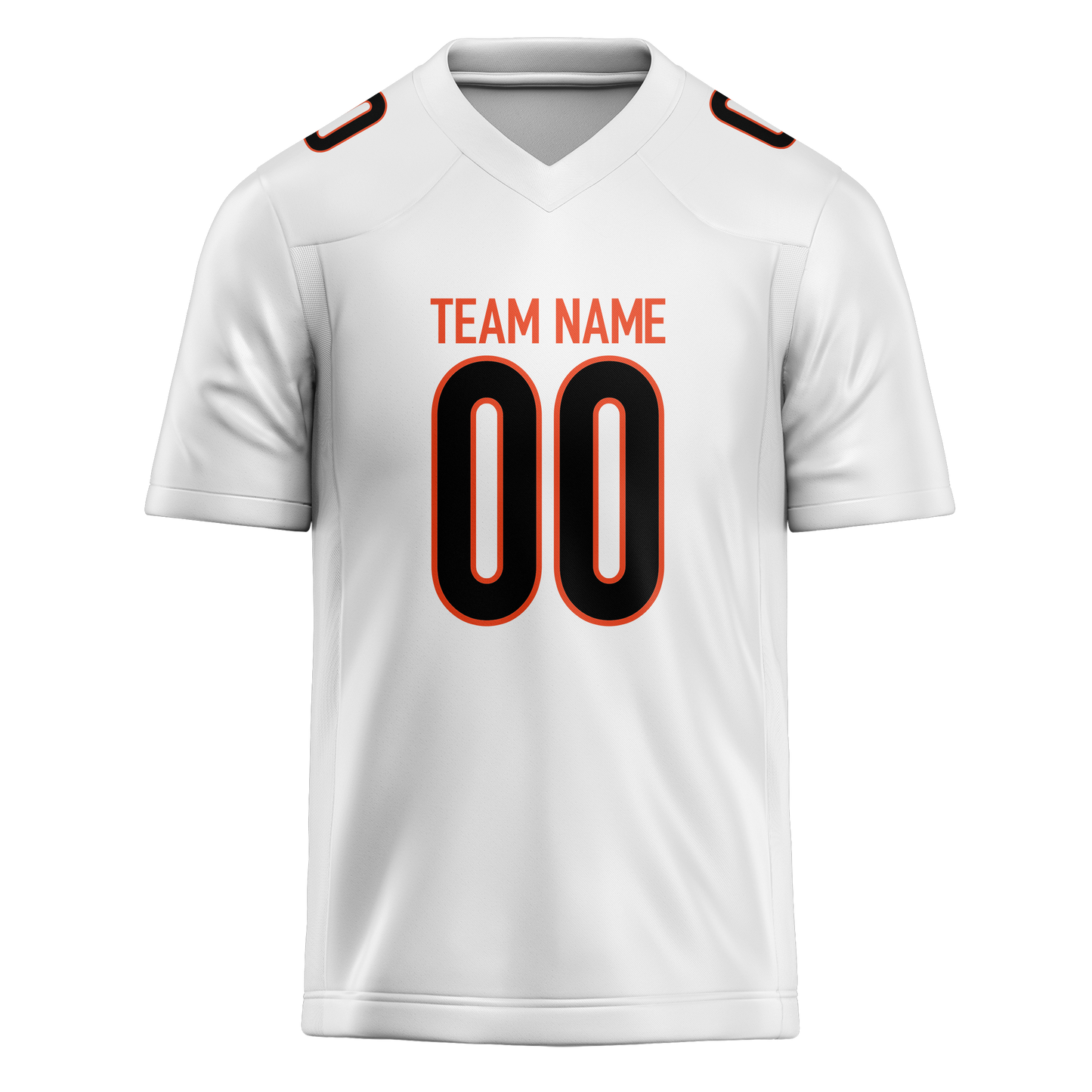 Custom White & Black Colors Design Sports Football Jersey