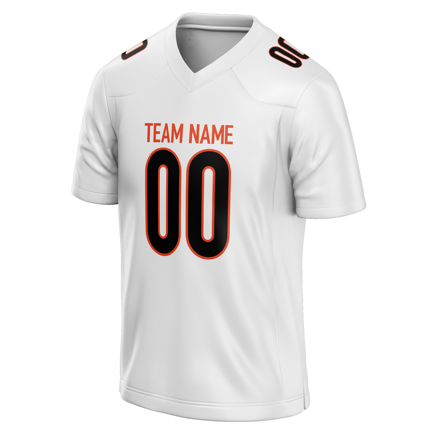 Custom White & Black Colors Design Sports Football Jersey
