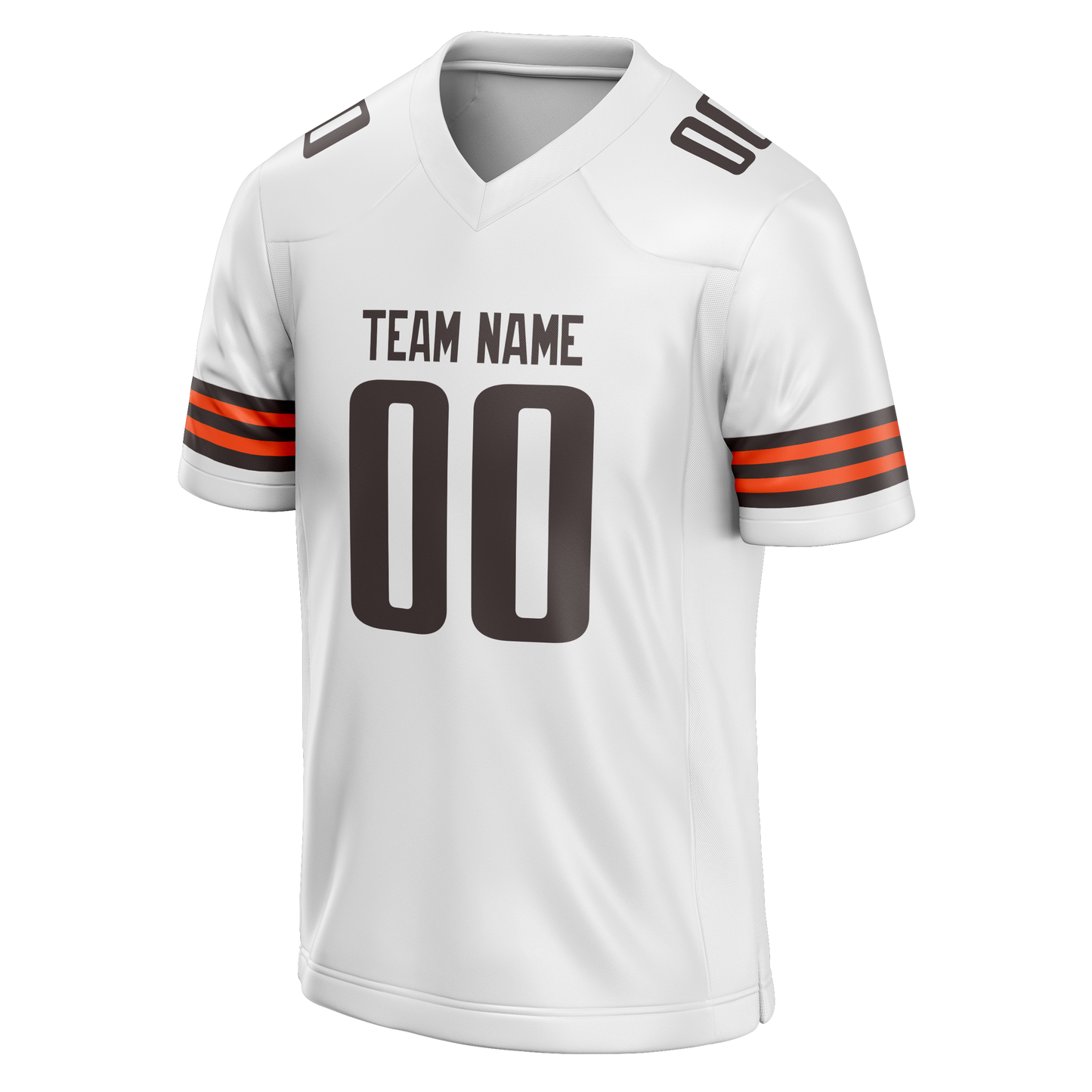 Custom White & Brown Colors Design Sports Football Jersey